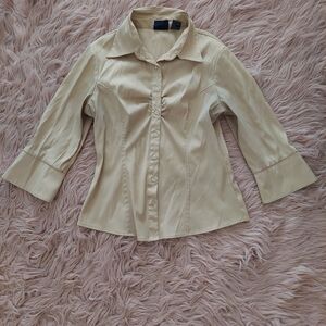 👕2 for $12: Elegant Tan/Beige Women's Blouse